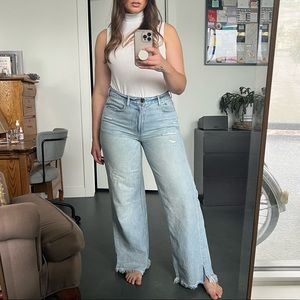 American Eagle wide leg denim - lightly worn
